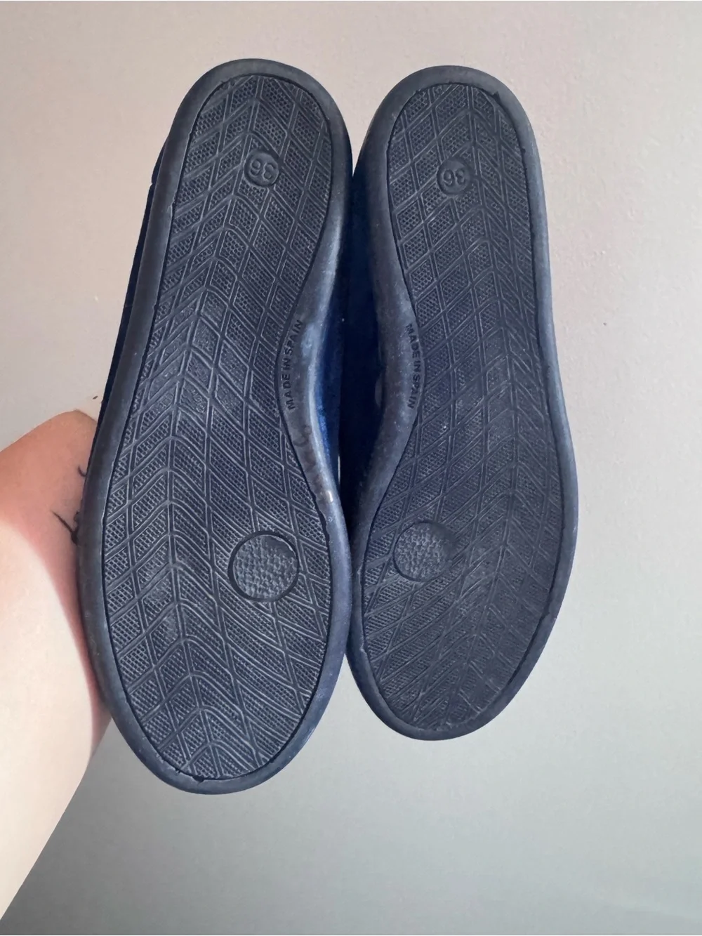 Roller rabbit x childrenchic Navy Blue Velvet Slip-On Shoes with Monkey